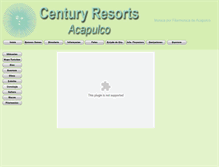 Tablet Screenshot of centuryresortsacapulco.com